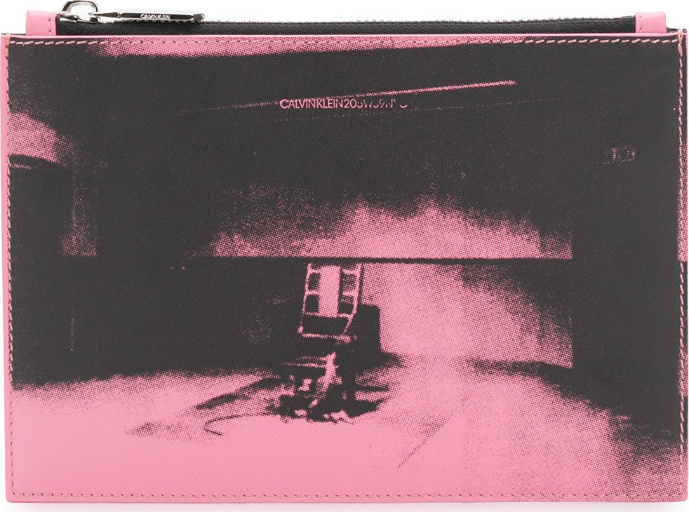 Calvin Klein 205W39NYC Calvin Klein x Andy Warhol Foundation Electric Chair Leather Pouch