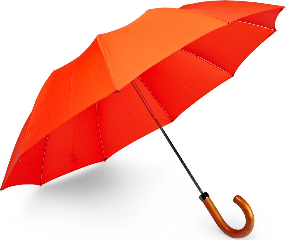 London Undercover Maple Wood-Handle Telescopic Umbrella