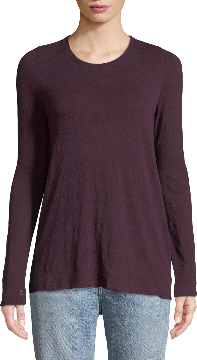 ATM Anthony Thomas Melillo Long-Sleeve Destroyed Wash Tee