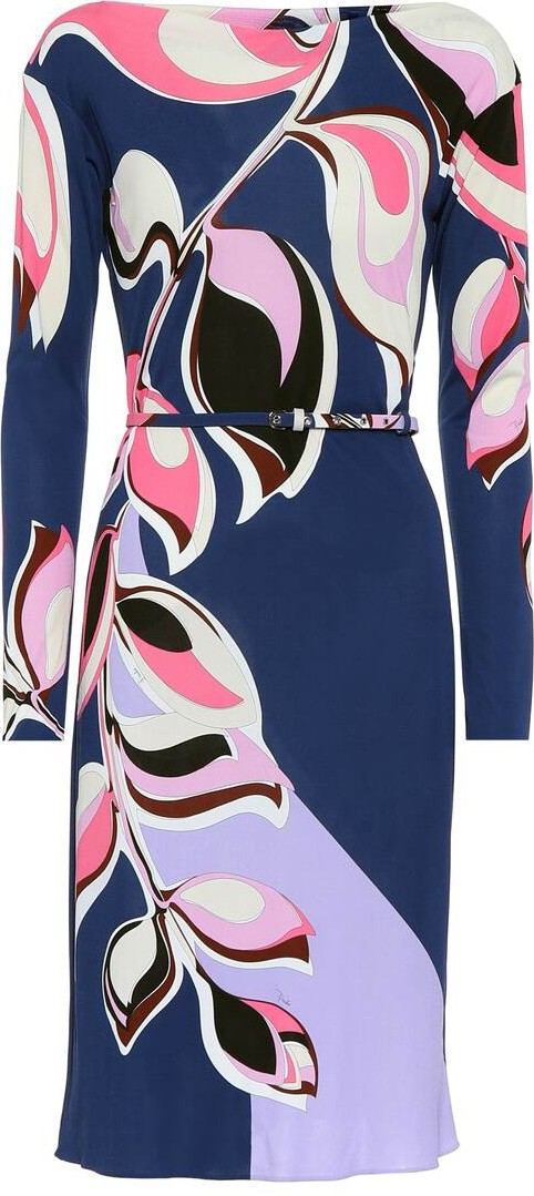 Emilio Pucci Printed silk-blend dress