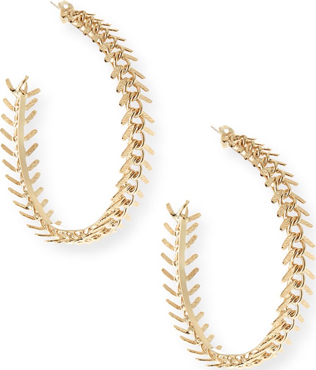 Rosantica Lisca Scalloped Hoop Earrings