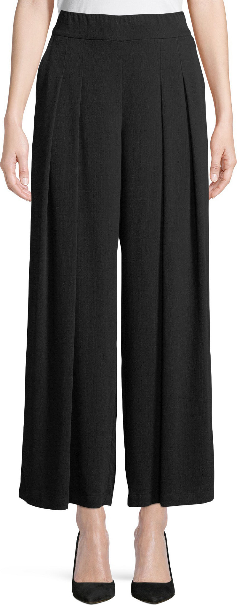 Eileen Fisher Corded Wide-Leg Drama Pants