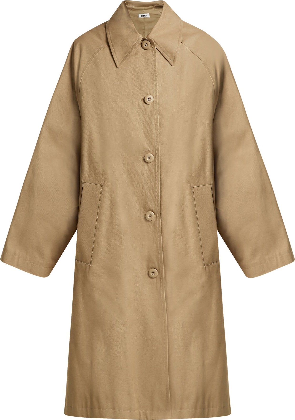 MM6 Maison Margiela Oversized A-line cotton coat