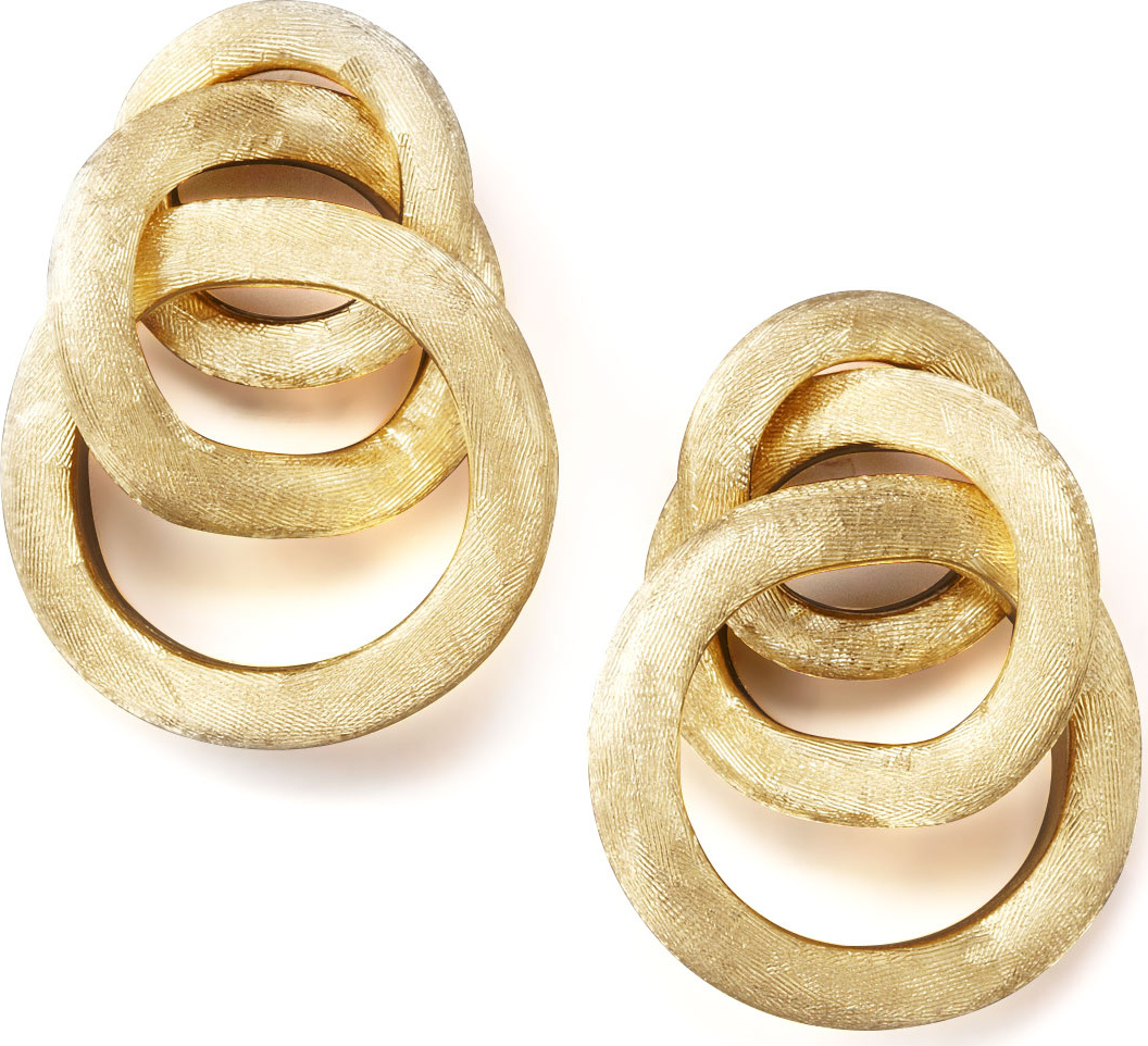 Marco Bicego Textured Gold Link Earrings