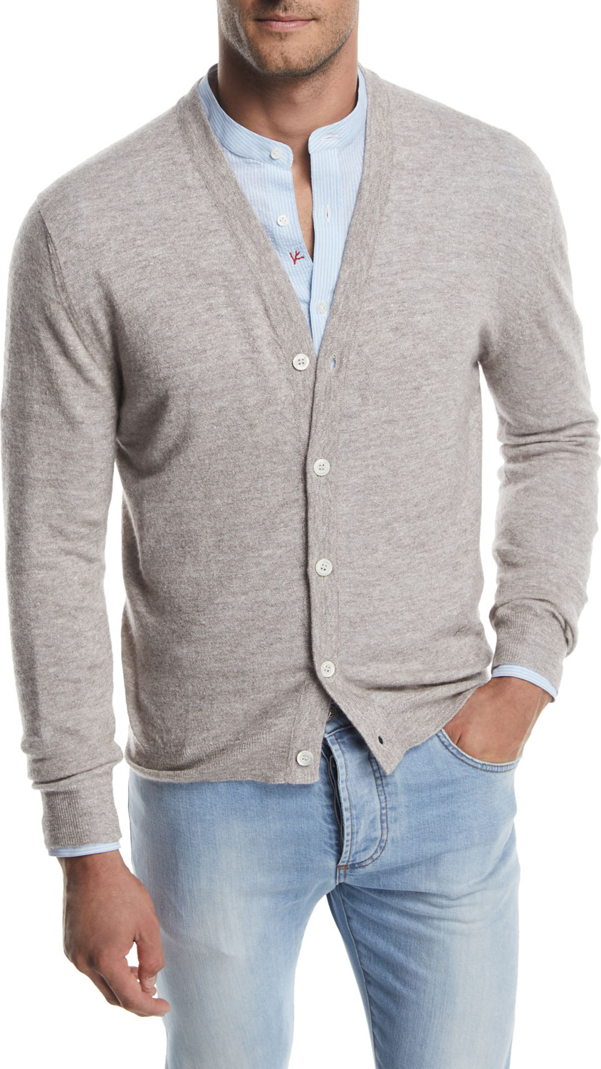 Isaia Cashlino Button-Front Cardigan