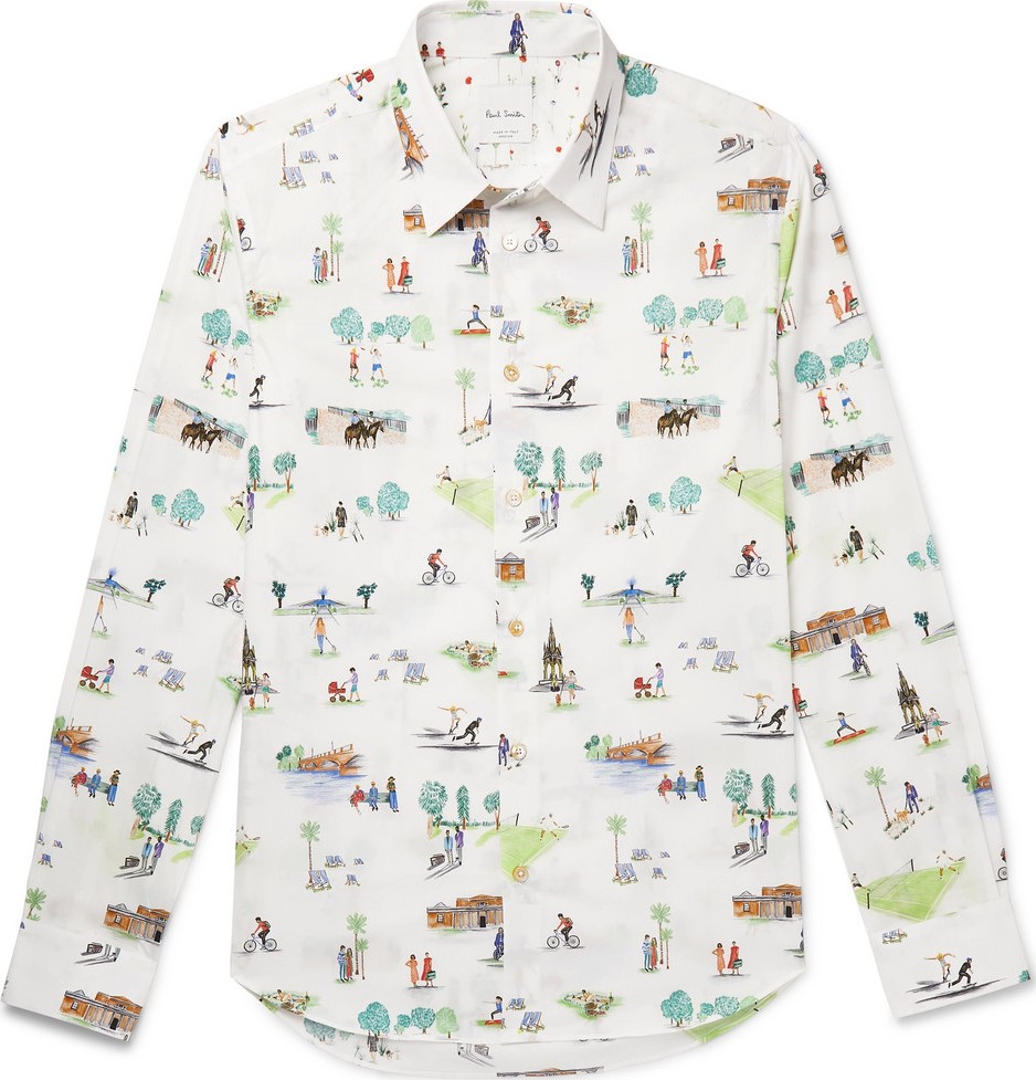Paul Smith Printed Cotton Shirt