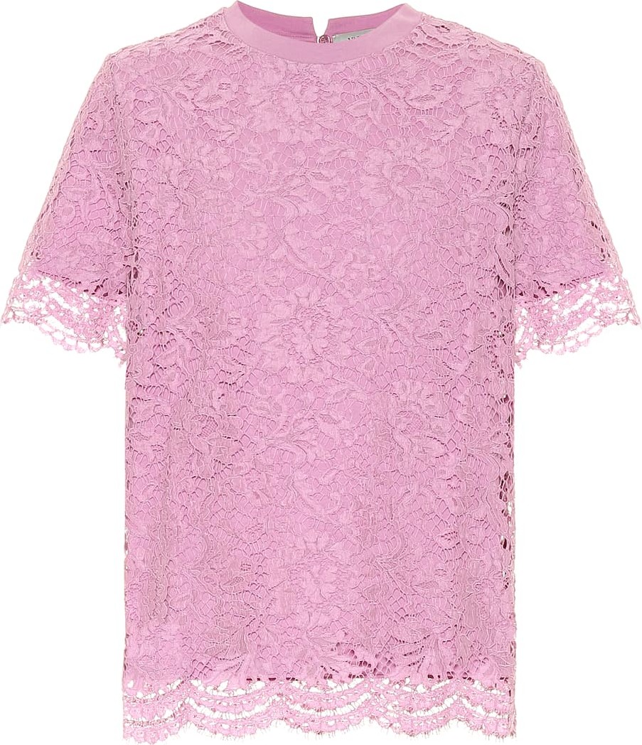 Valentino Cotton and lace top
