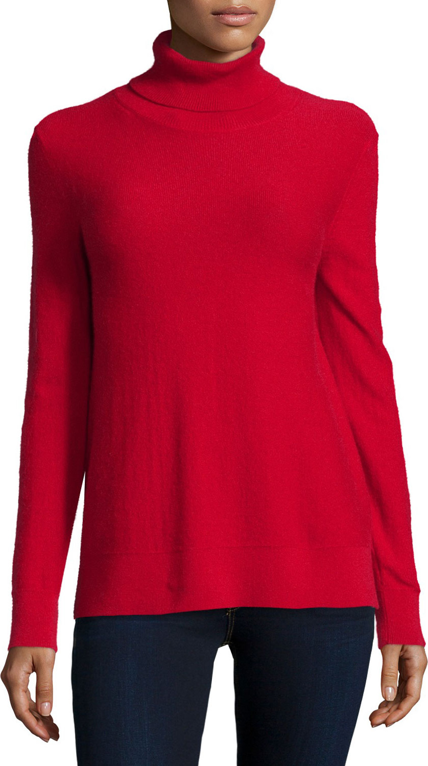 Neiman Marcus CASHMERE TURTLENECK