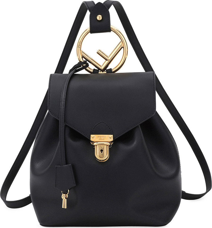 Fendi Cruise Shiny Calf Leather Backpack