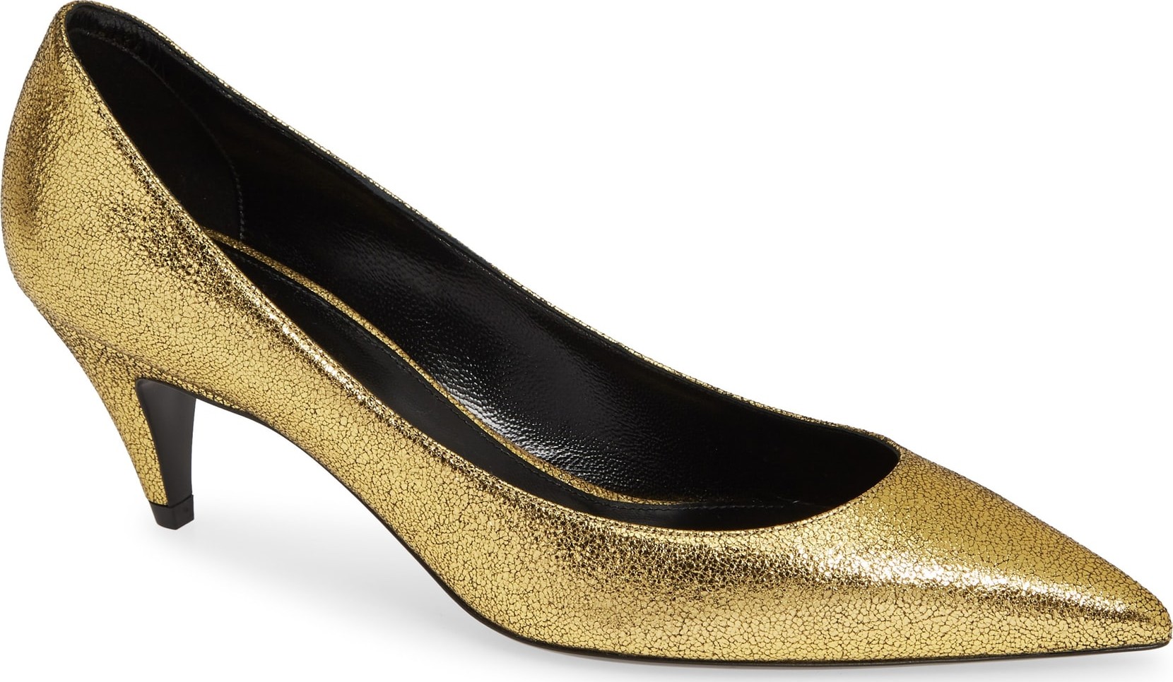 Saint Laurent Metallic Pointy Toe Pump