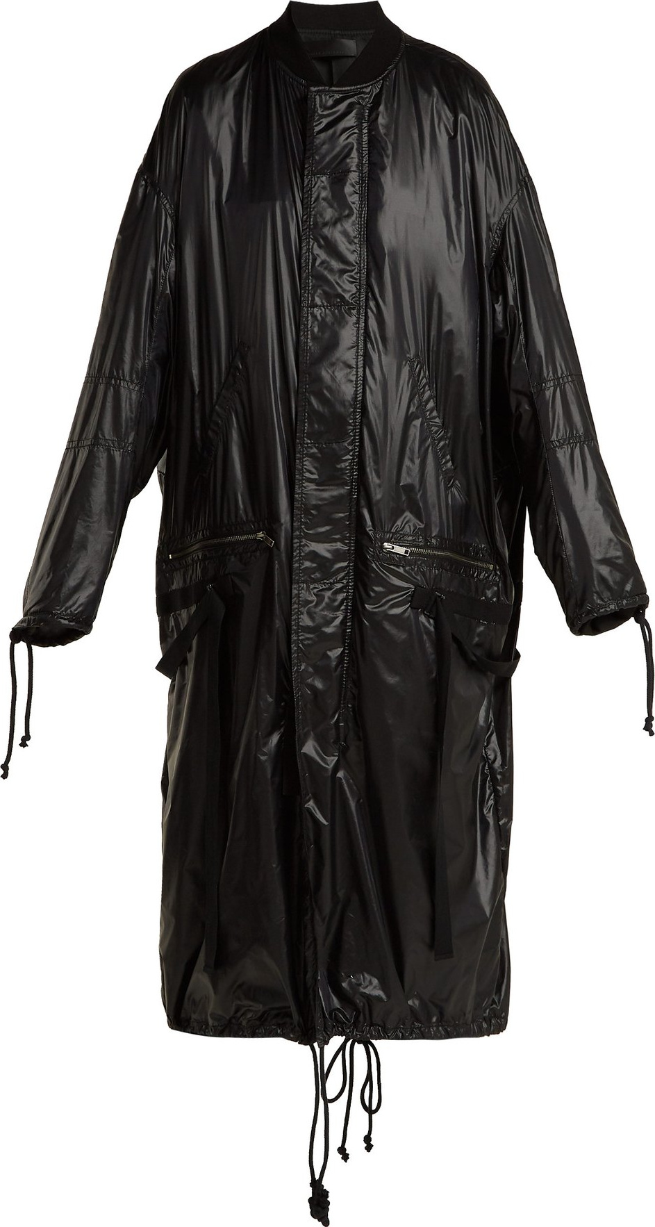 Haider Ackermann High-shine shell coat