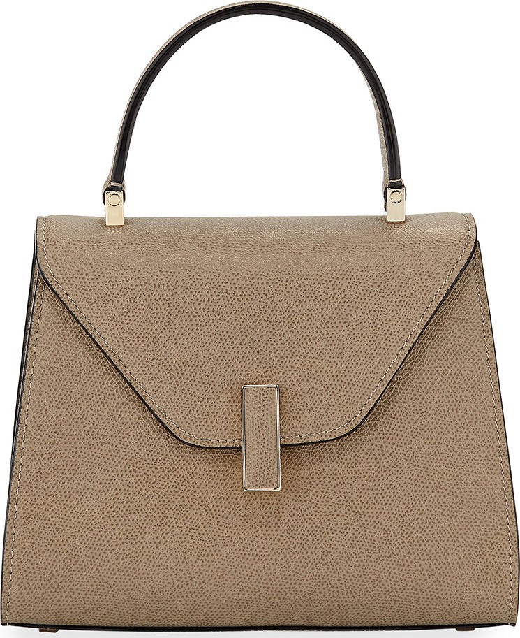 Valextra Iside Mini Leather Satchel Bag