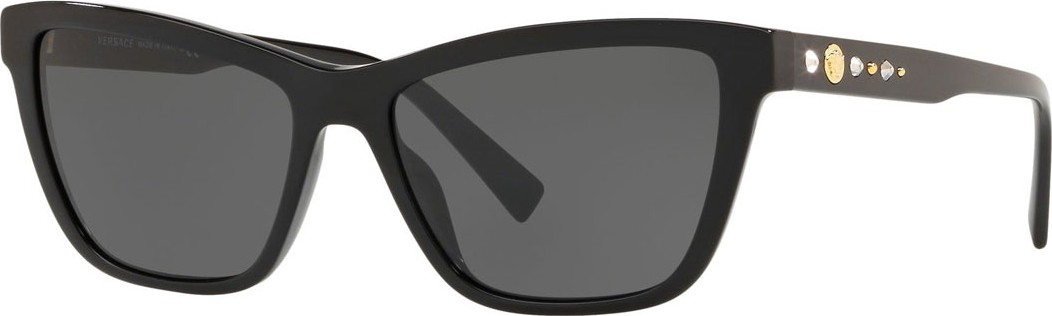 Versace Studded Cat-Eye Acetate Sunglasses
