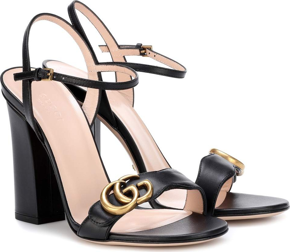 Gucci Embellished leather sandals