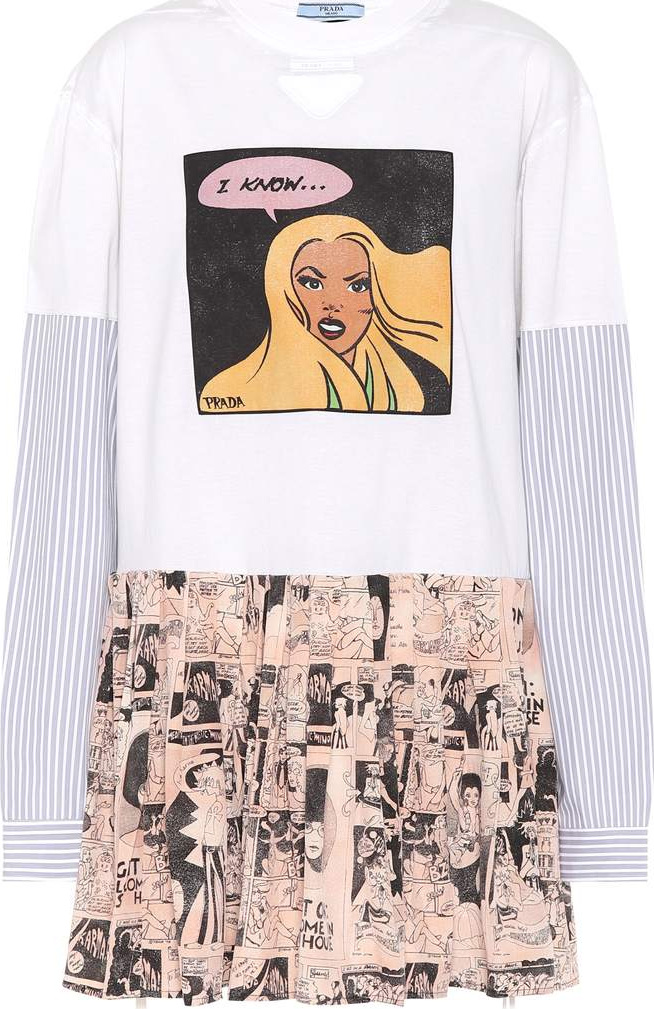 Prada Printed cotton shirt