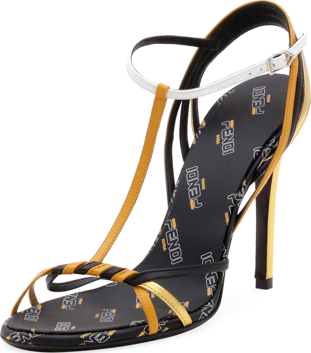 Fendi Fendi Mania Colorblock Sandals