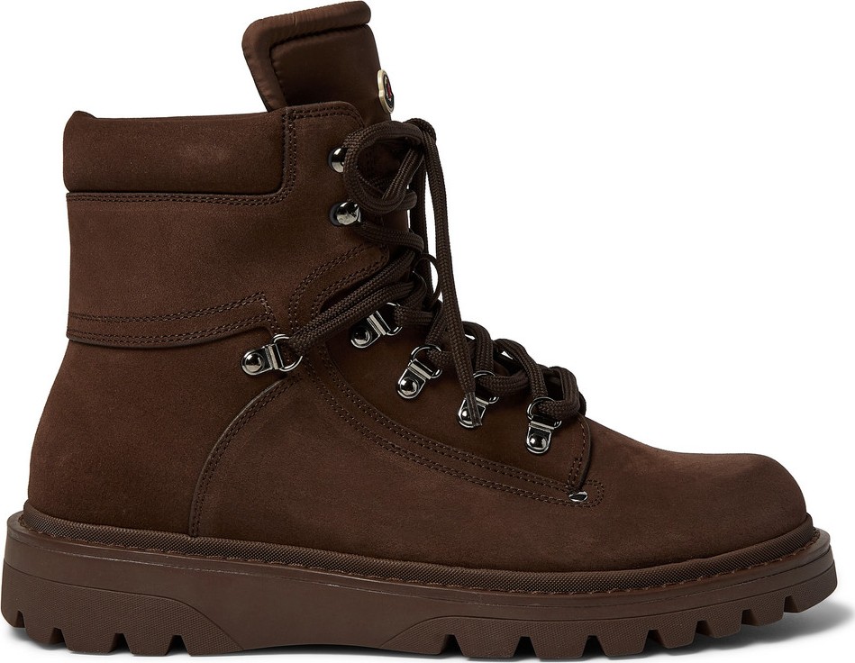 Moncler Egide Suede and Nylon Boots