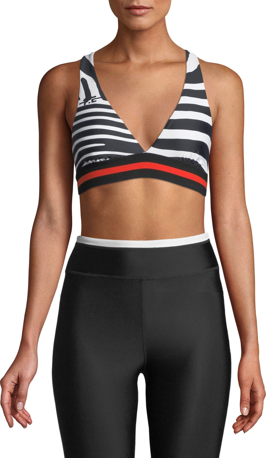 P.E Nation The Fanatic Printed Crop Bra Top