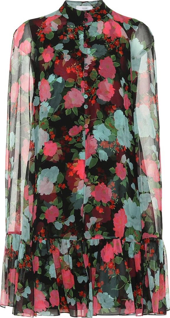 Erdem Constantine silk-voile minidress