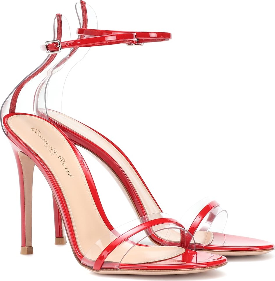 Gianvito Rossi G-string patent leather sandals