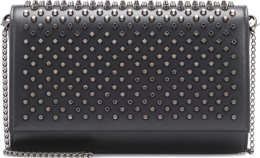 Christian Louboutin Paloma embellished leather clutch