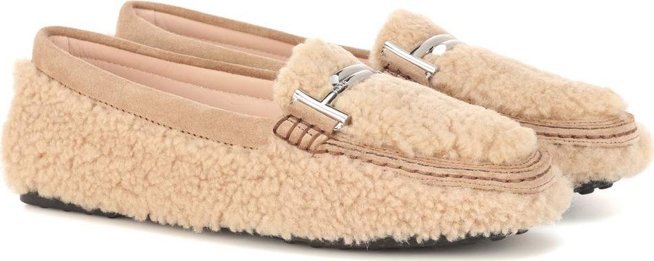 Tod's Double T shearling loafers