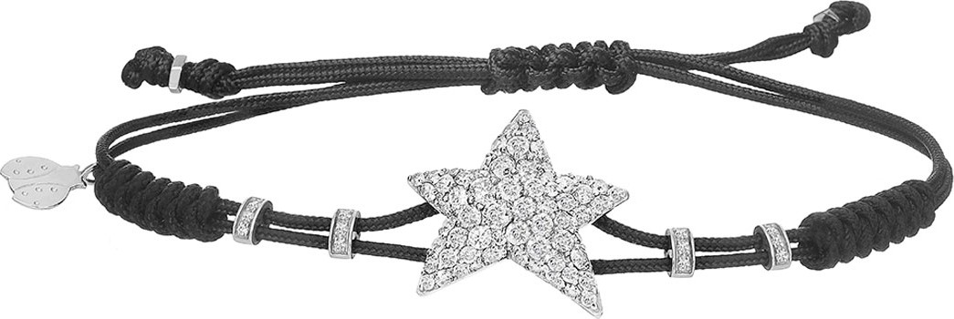 Pippo Perez 18k White Gold Diamond Star Bracelet