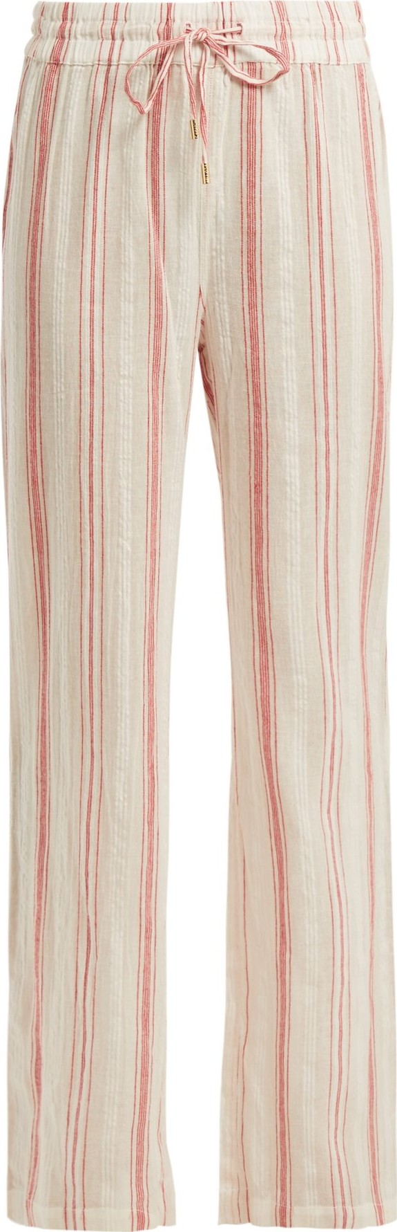Melissa Odabash Krissy striped cotton trousers