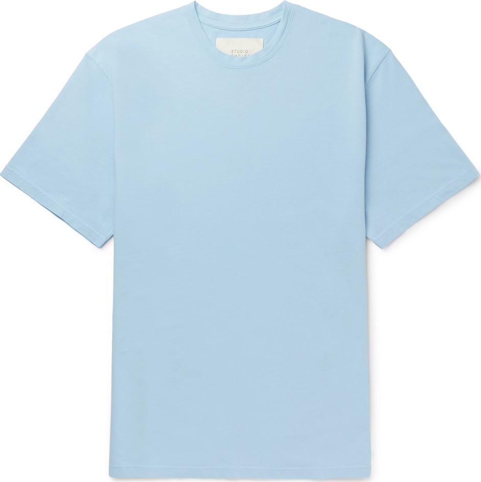 Studio Nicholson Letra Mercerised Cotton-Jersey T-Shirt