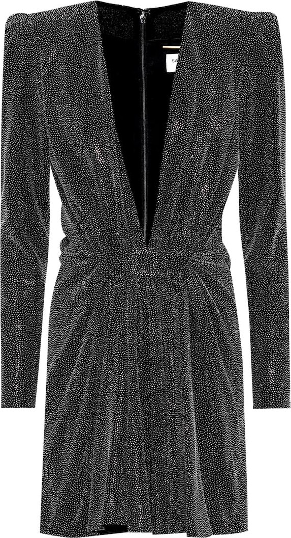 Saint Laurent Embellished minidress