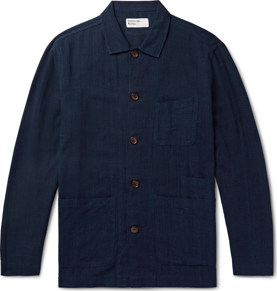 Universal Works Bakers Slub-Cotton Overshirt
