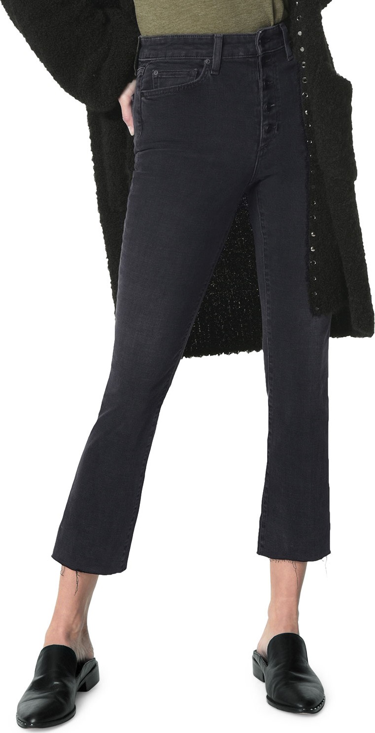 Joe's Jeans Elisabeth High-Rise Cropped Boot-Cut Jeans