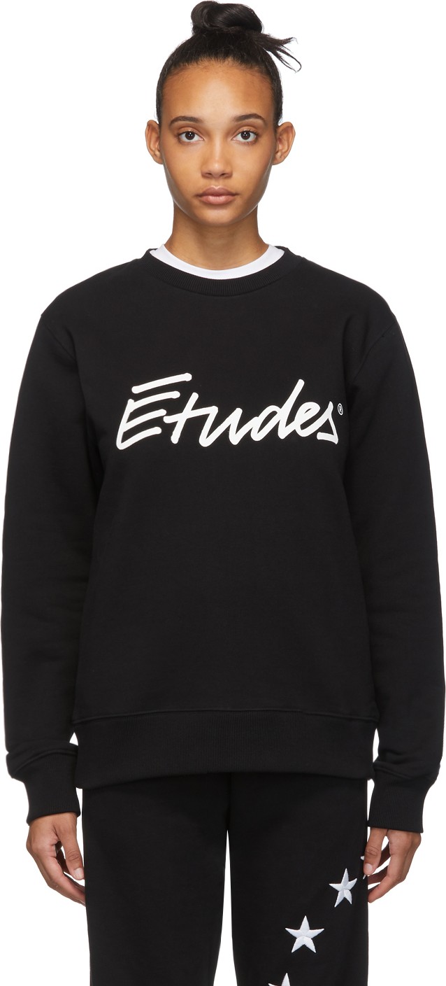 Etudes SSENSE Exclusive Black Signature Sweatshirt