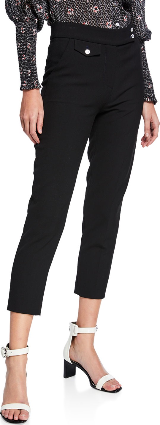 Veronica Beard Renzo Cropped Skinny Pants