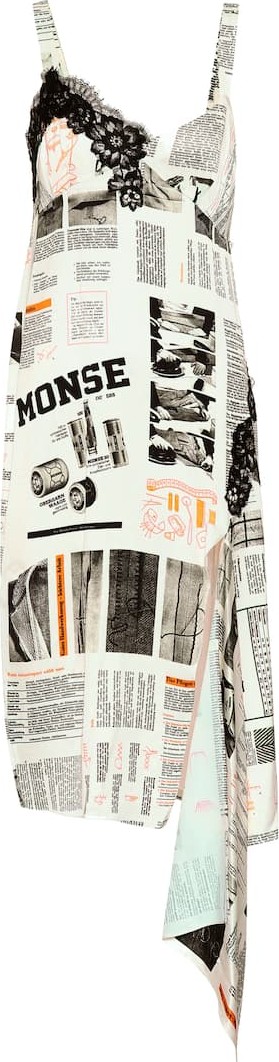 Monse Printed crêpe dress