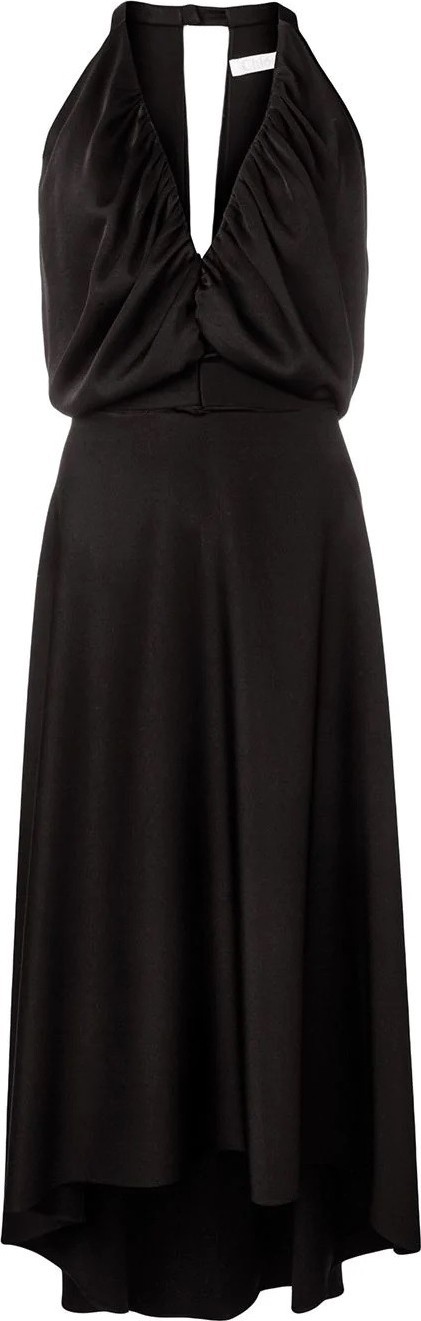 Chloe draped flared midi dress