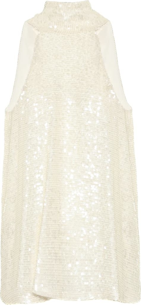 Galvan Moonlight sequined tank top