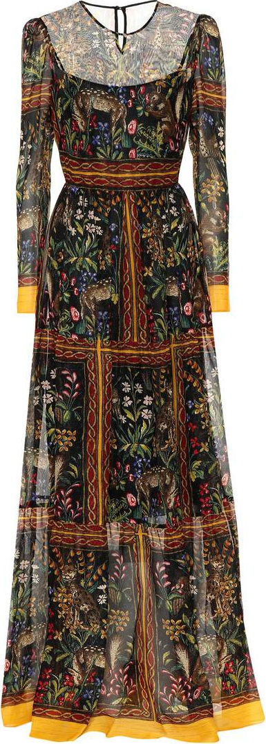 Philosophy Di Lorenzo Serafini Printed chiffon maxi dress