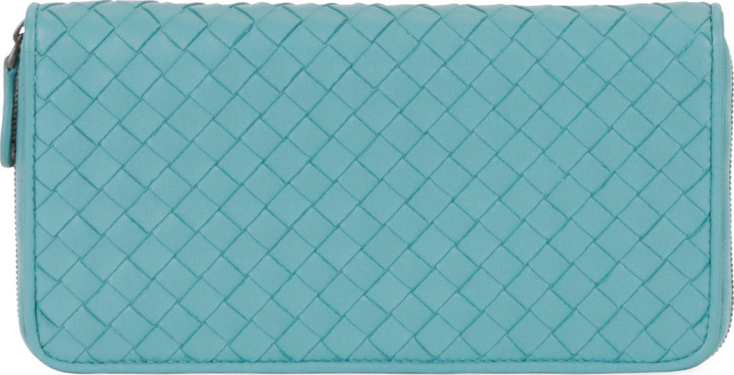 Bottega Veneta Woven Leather Continental Wallet