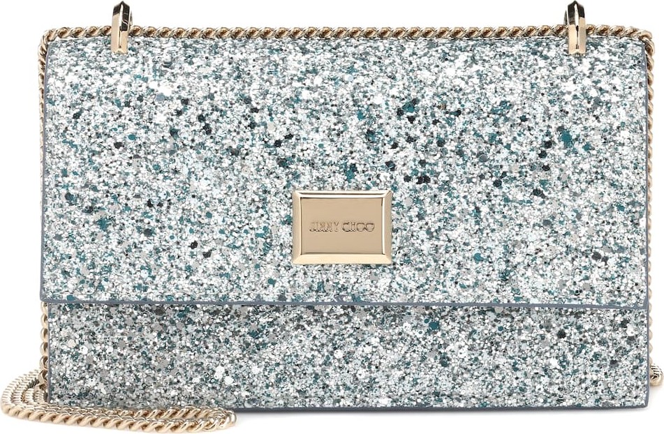 Jimmy Choo Leni glitter shoulder bag
