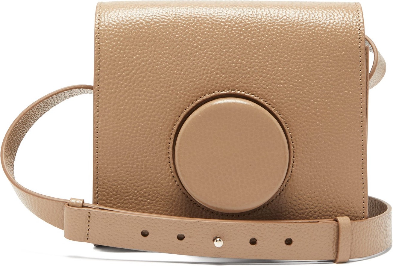 Lemaire Camera grained-leather cross-body bag