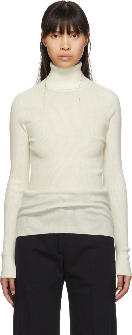 Studio Nicholson Off-White Fitted Pico Turtleneck