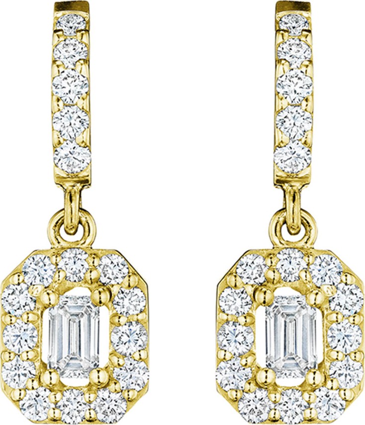 Penny Preville 18k Emerald-Cut Diamond Drop Earrings