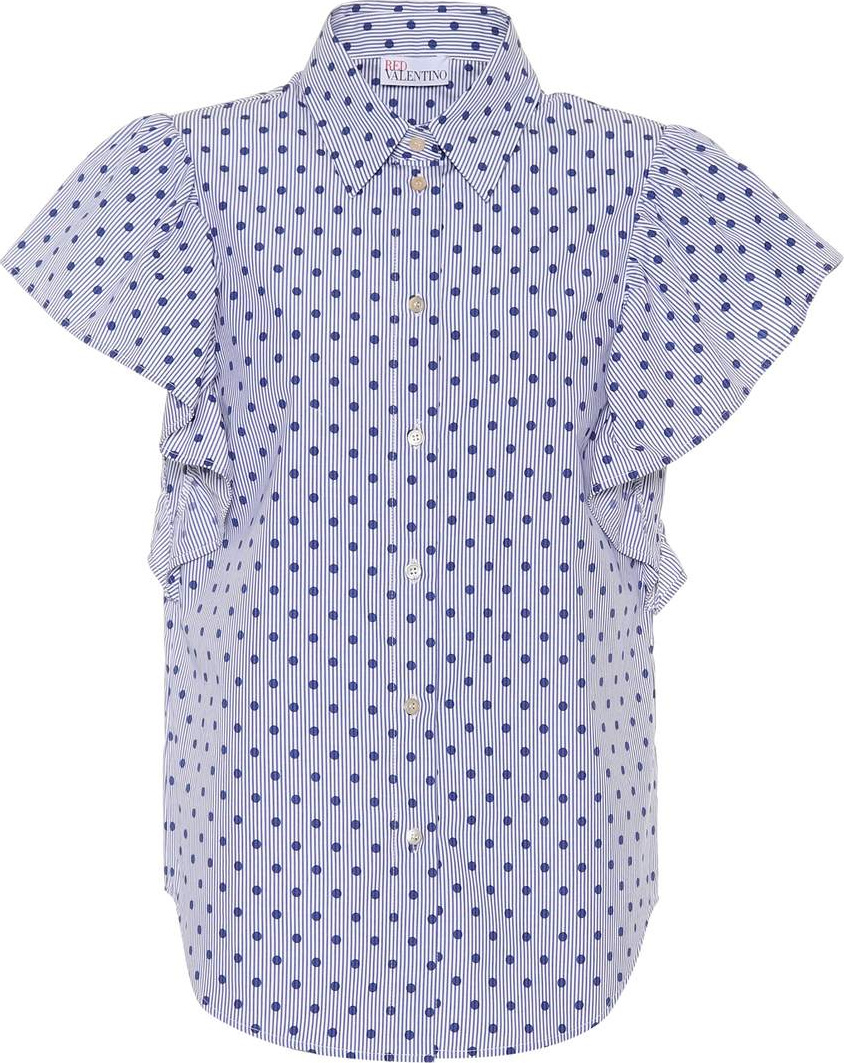 RED Valentino Polka-dot cotton shirt
