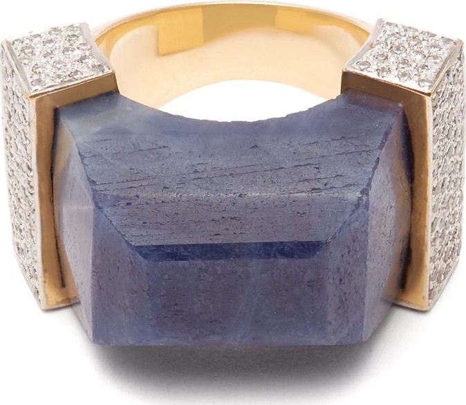 Jade Jagger Neverending 18kt gold, diamond & sapphire ring