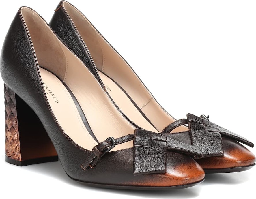 Bottega Veneta Cherbourg leather pumps