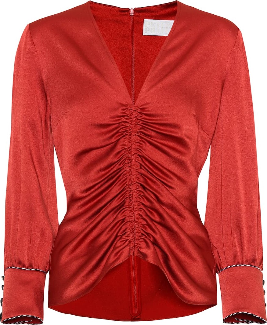 Peter Pilotto Satin crêpe top