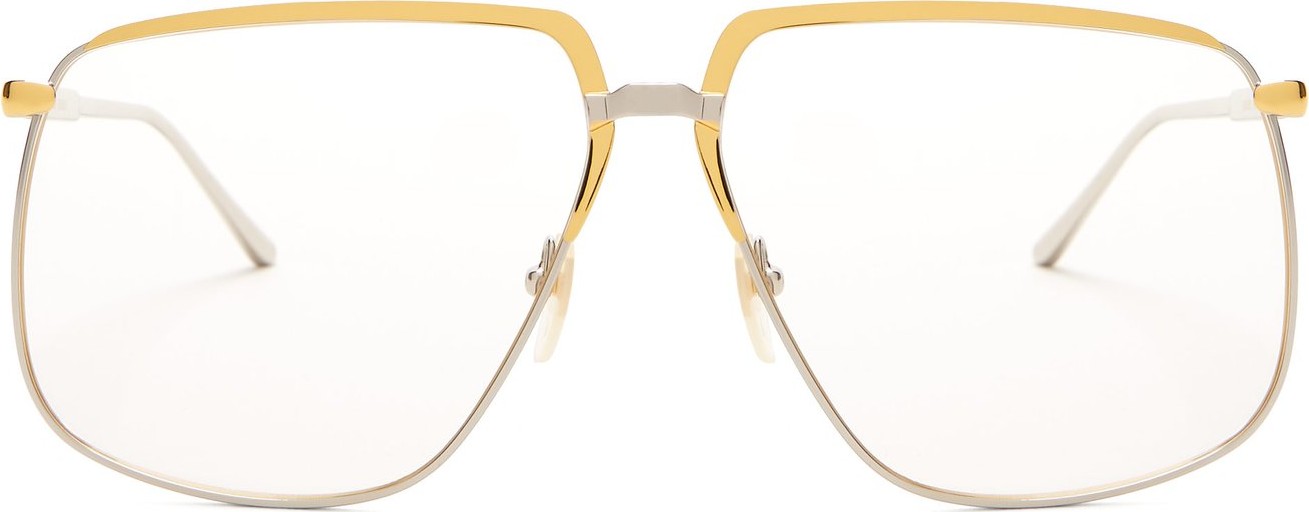 Gucci Oversized metal glasses