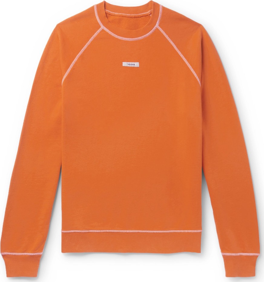 Très Bien Logo-Appliquéd Loopback Cotton-Jersey Sweatshirt