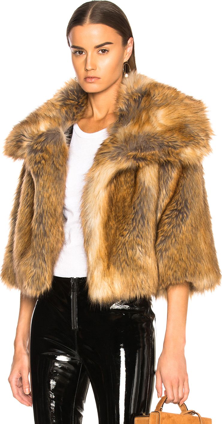 Nili Lotan Garbo Faux Fur Coat
